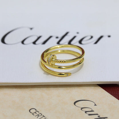 [Rose Tomorrow]JUSTE RING 4.8MM HALF DIAMOND