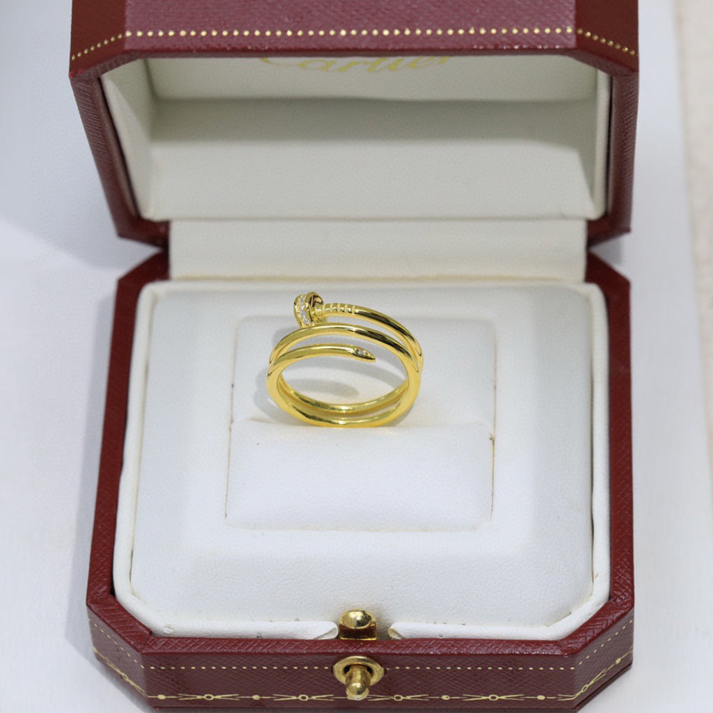 [Rose Tomorrow]JUSTE RING 4.8MM HALF DIAMOND