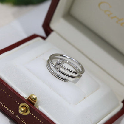[Rose Tomorrow]JUSTE RING 4.8MM HALF DIAMOND