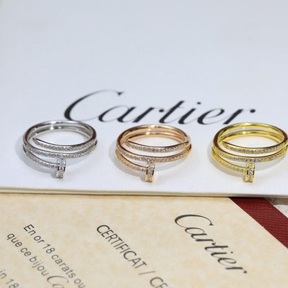 [Rose Tomorrow]JUSTE RING 4.8MM FULL DIAMOND