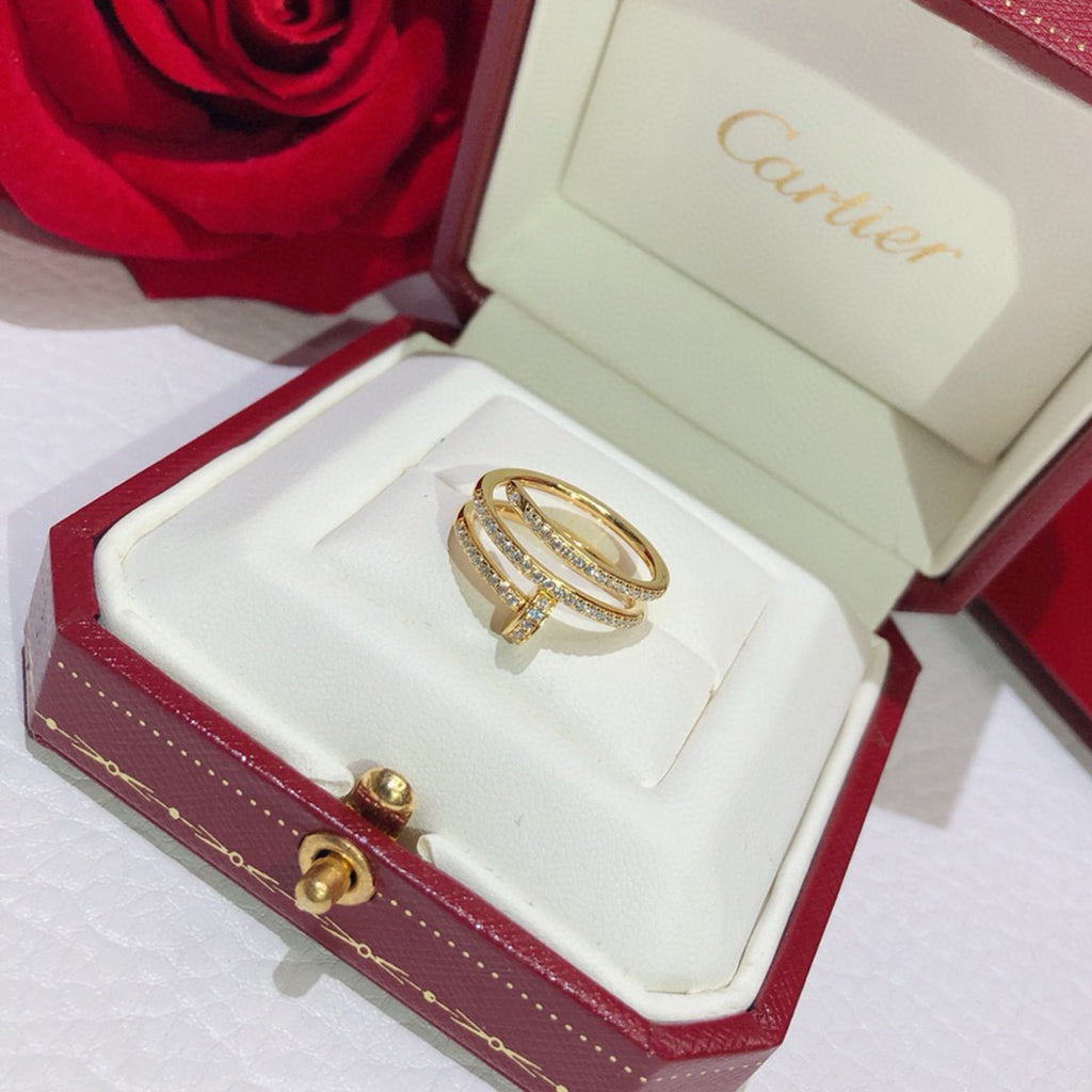 [Rose Tomorrow]JUSTE RING 4.8MM FULL DIAMOND