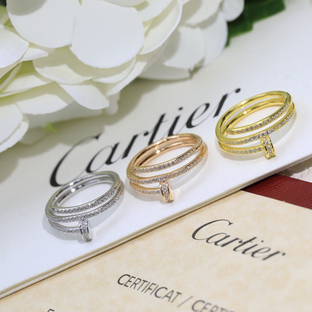 [Rose Tomorrow]JUSTE RING 4.8MM FULL DIAMOND