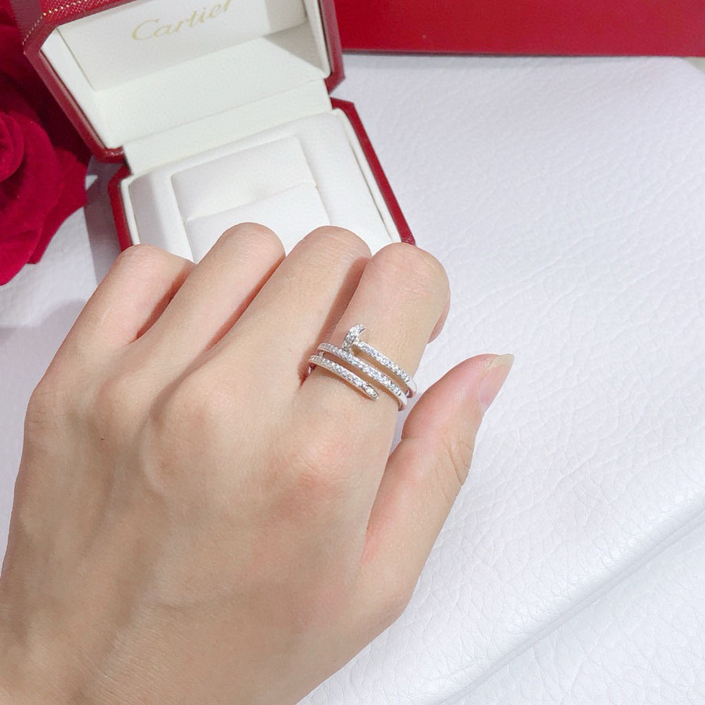 [Rose Tomorrow]JUSTE RING 4.8MM FULL DIAMOND