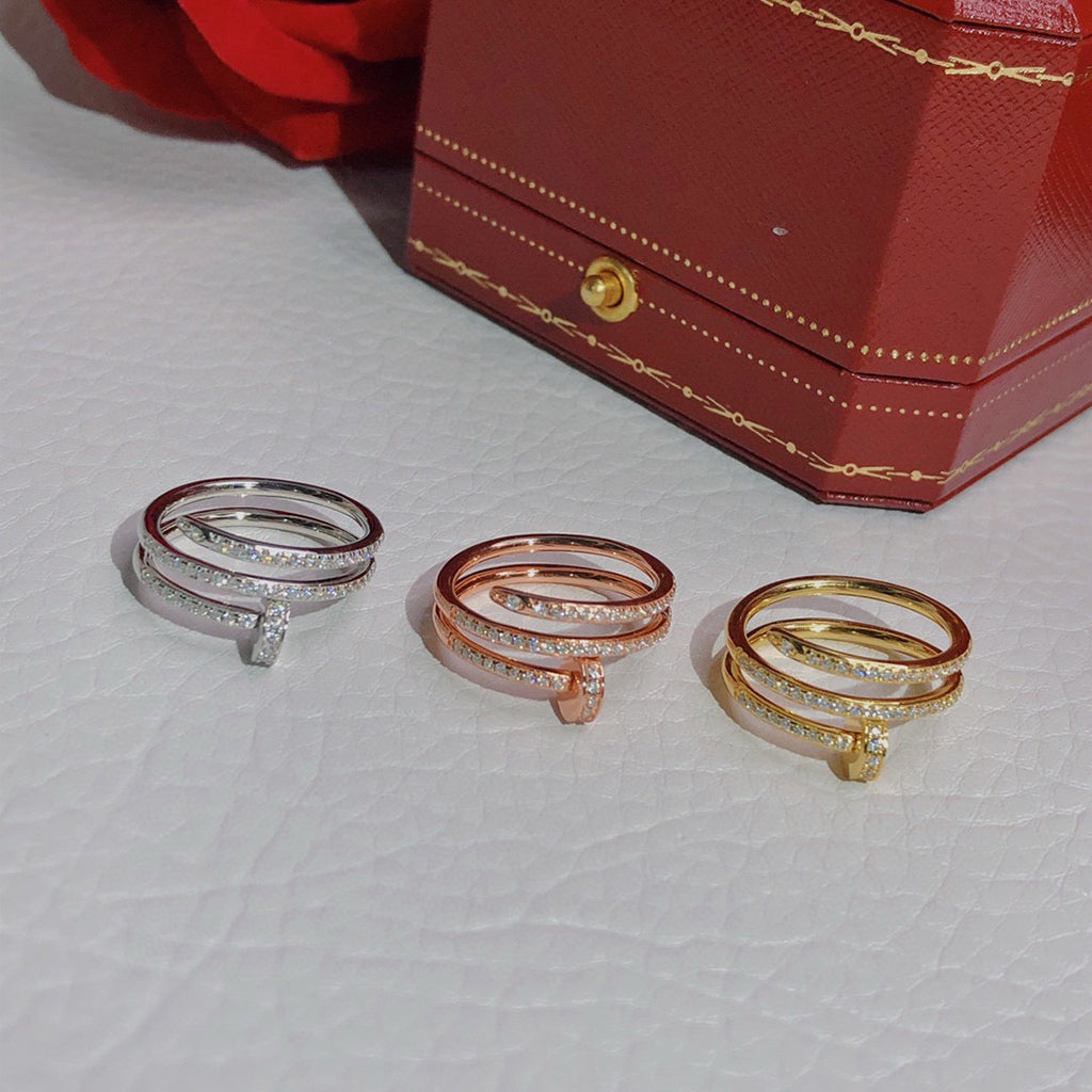 [Rose Tomorrow]JUSTE RING 4.8MM FULL DIAMOND