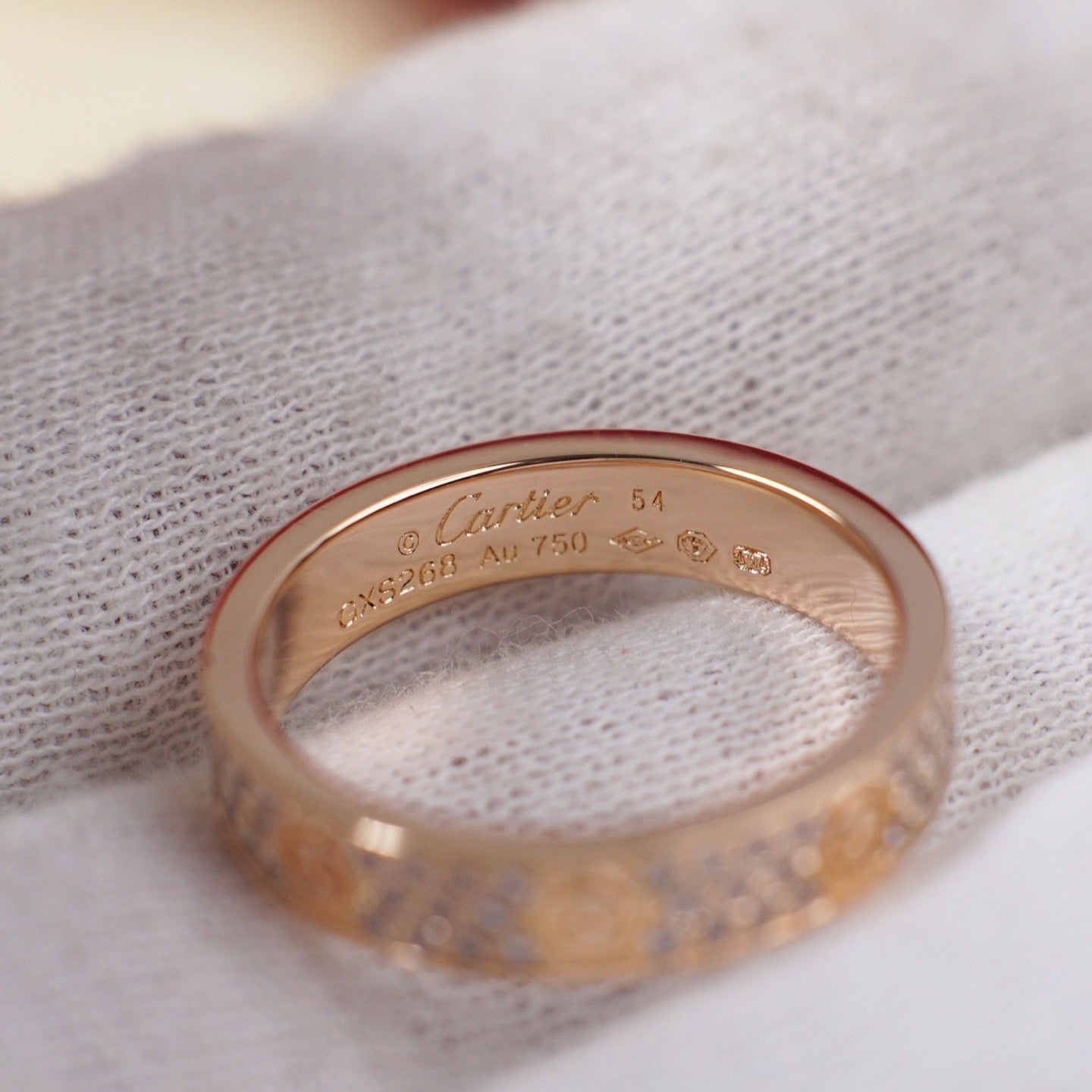 [Rose Tomorrow]LOVE RING 4.0MM DIAMOND PAVED
