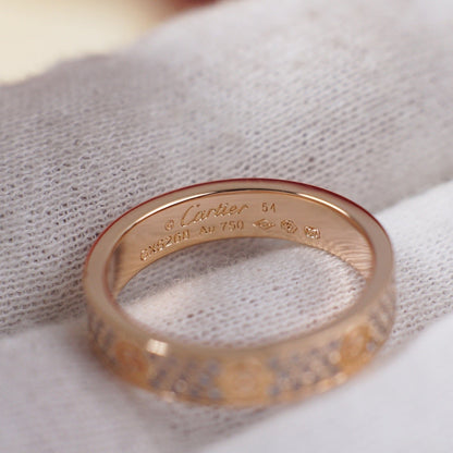 [Rose Tomorrow]LOVE RING 4.0MM DIAMOND PAVED