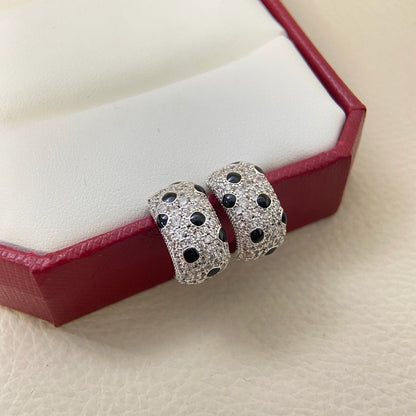 [Rose Tomorrow]PANTHERE MINI FULL DIAMOND EARRINGS