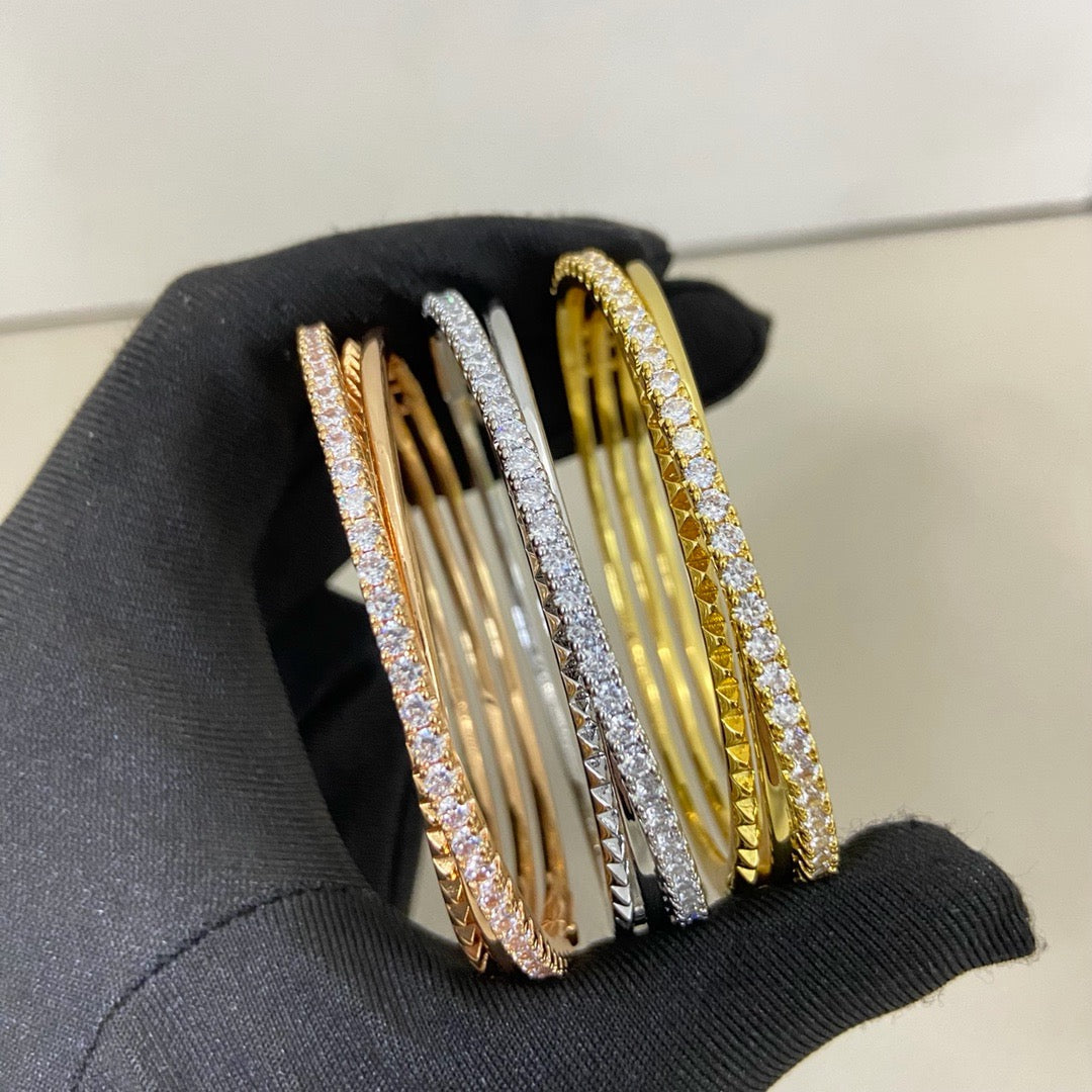 [Rose Tomorrow]ETINCELLE HALF-PAVED DIAMOND BRACELET