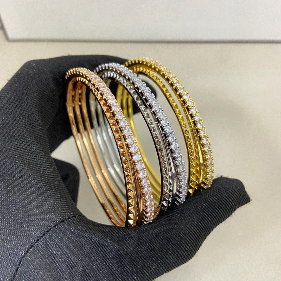 [Rose Tomorrow]ETINCELLE HALF-PAVED DIAMOND BRACELET