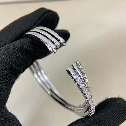 [Rose Tomorrow]ETINCELLE HALF-PAVED DIAMOND BRACELET