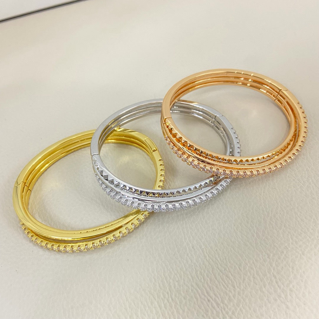 [Rose Tomorrow]ETINCELLE HALF-PAVED DIAMOND BRACELET