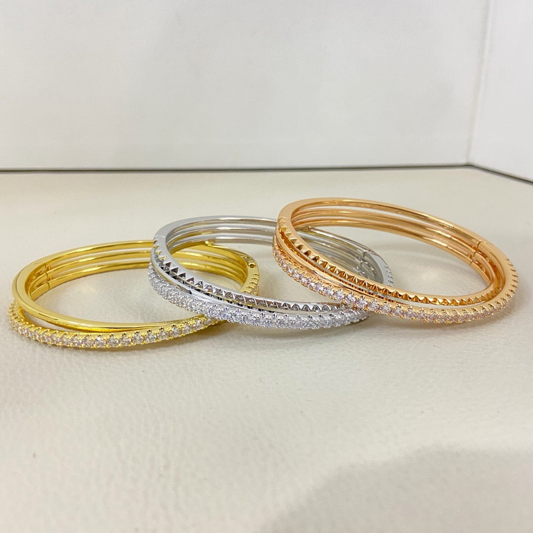 [Rose Tomorrow]ETINCELLE HALF-PAVED DIAMOND BRACELET