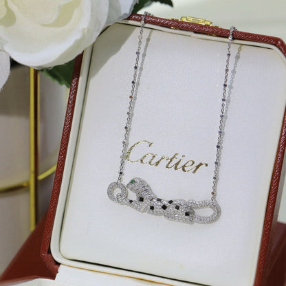[Rose Tomorrow]PANTHERE PAVED DIAMOND NECKLACE