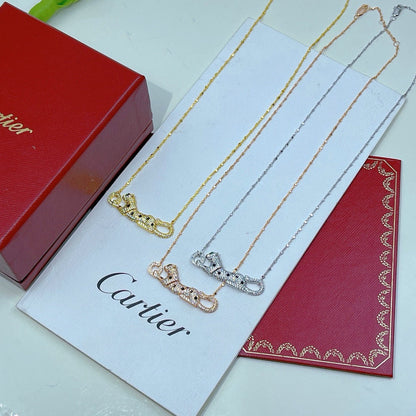 [Rose Tomorrow]PANTHERE PAVED DIAMOND NECKLACE