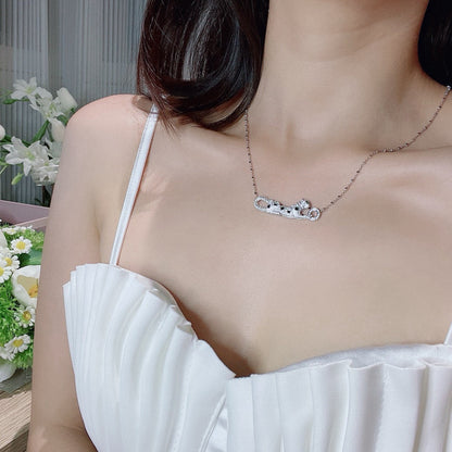 [Rose Tomorrow]PANTHERE PAVED DIAMOND NECKLACE