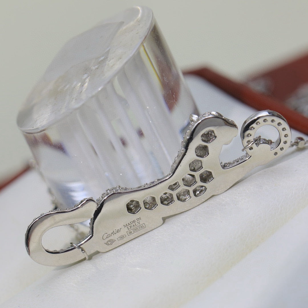 [Rose Tomorrow]PANTHERE PAVED DIAMOND NECKLACE