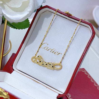 [Rose Tomorrow]PANTHERE PAVED DIAMOND NECKLACE