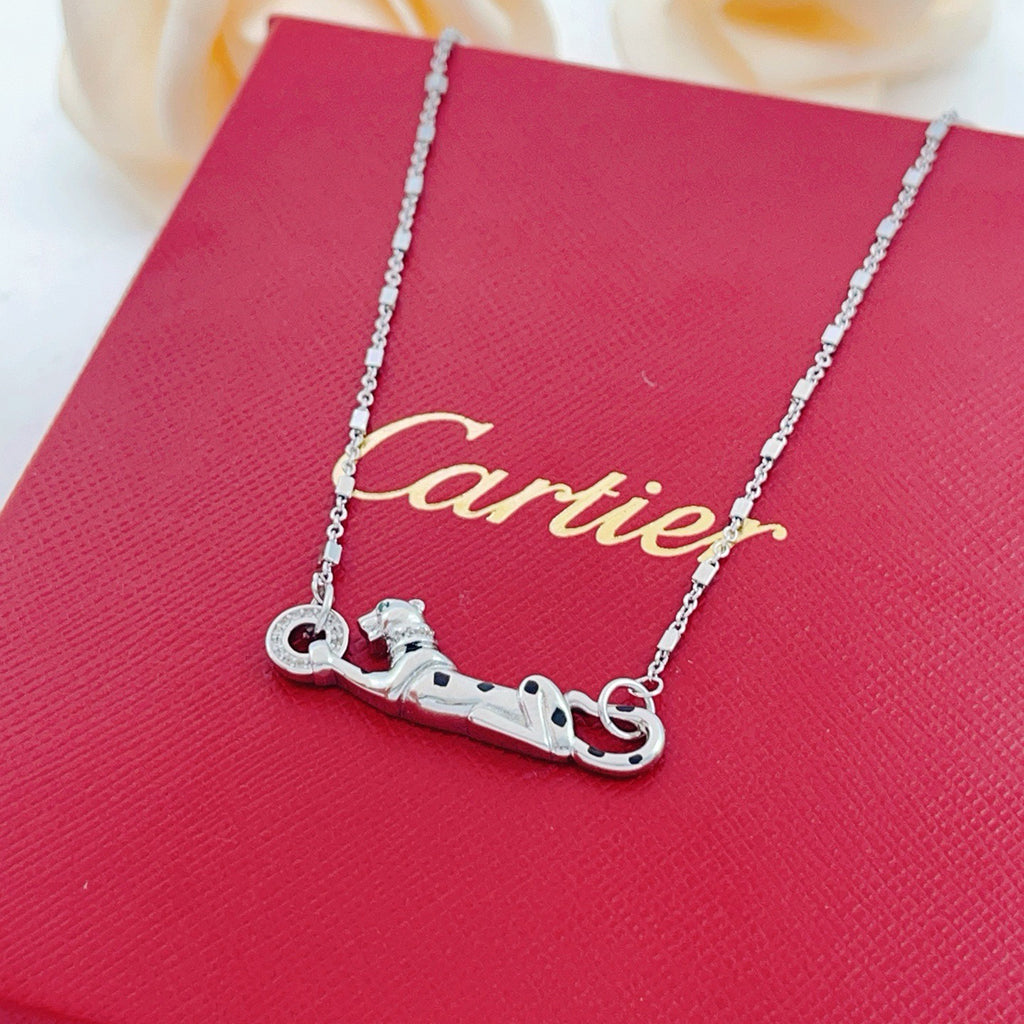 [Rose Tomorrow]PANTHERE FULL DIAMOND NECKLACE