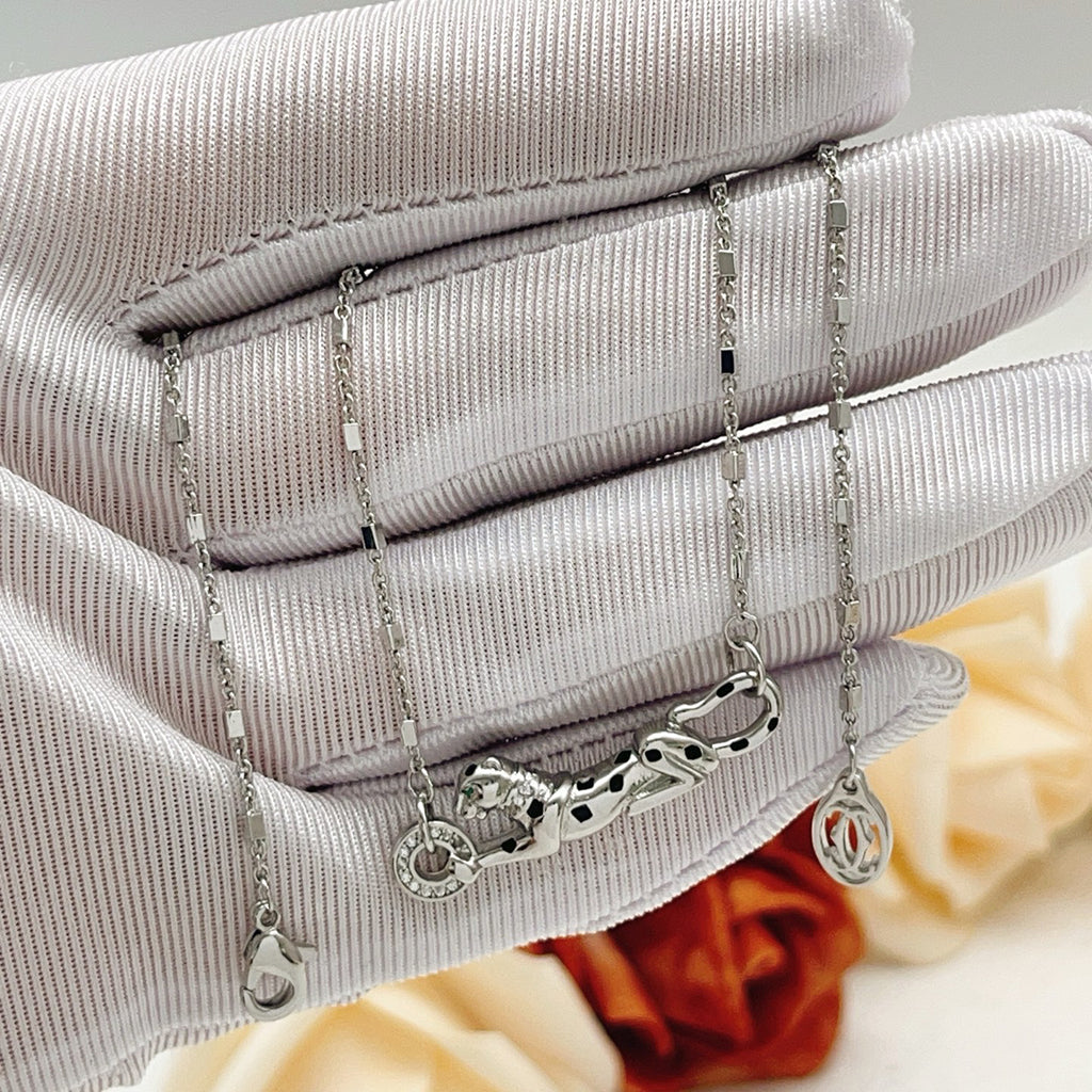 [Rose Tomorrow]PANTHERE FULL DIAMOND NECKLACE