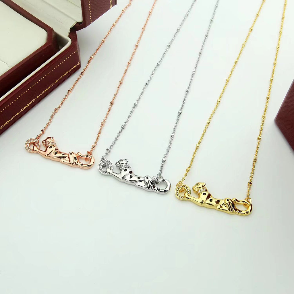[Rose Tomorrow]PANTHERE FULL DIAMOND NECKLACE