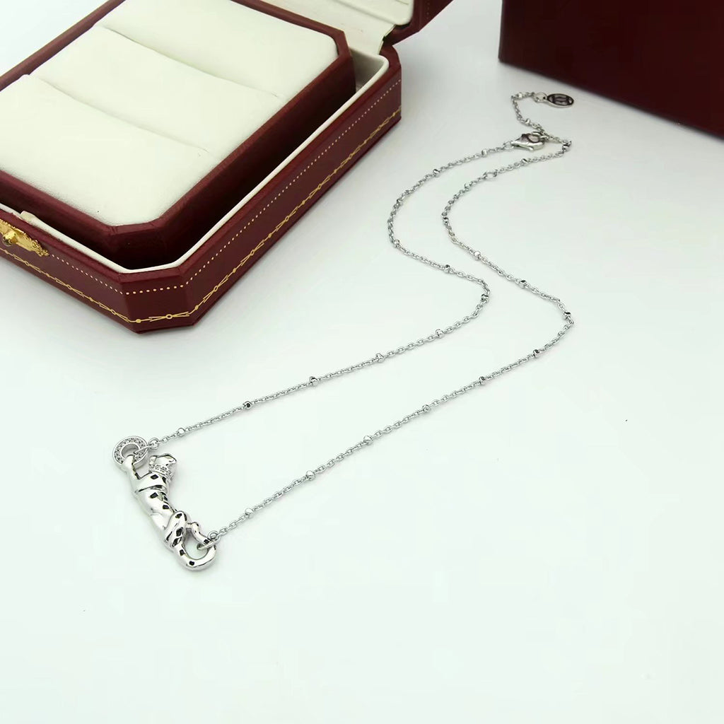 [Rose Tomorrow]PANTHERE FULL DIAMOND NECKLACE