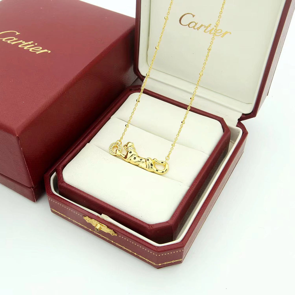 [Rose Tomorrow]PANTHERE FULL DIAMOND NECKLACE