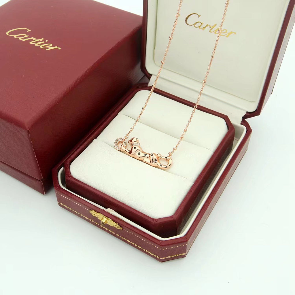[Rose Tomorrow]PANTHERE FULL DIAMOND NECKLACE