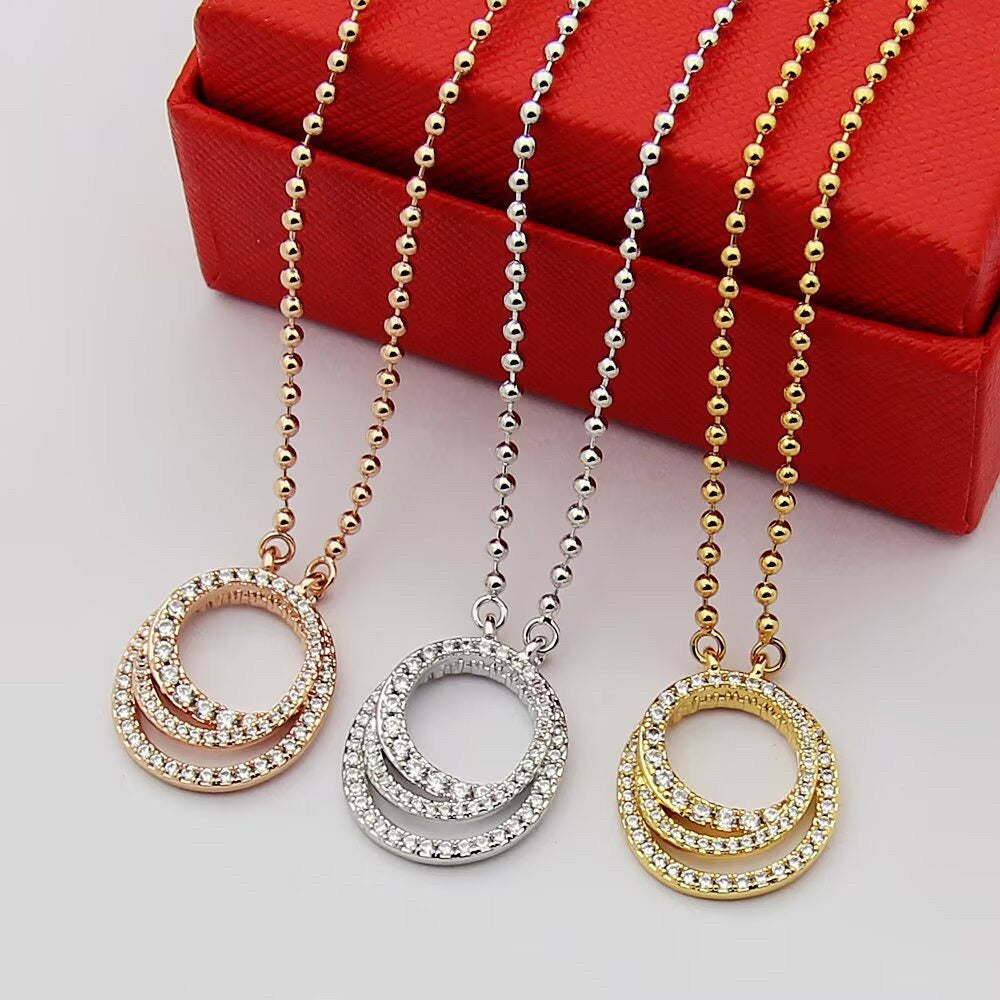 [Rose Tomorrow]ETINCELLE  FULL DIAMOND NECKLACE