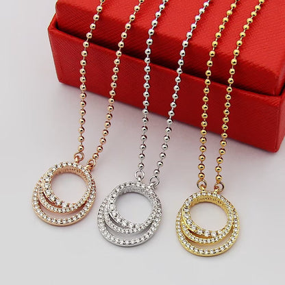 [Rose Tomorrow]ETINCELLE  FULL DIAMOND NECKLACE