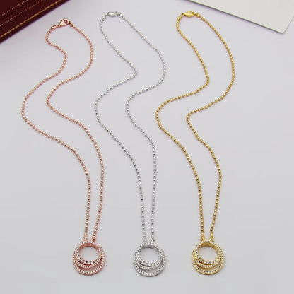 [Rose Tomorrow]ETINCELLE  FULL DIAMOND NECKLACE