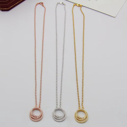 [Rose Tomorrow]ETINCELLE  FULL DIAMOND NECKLACE