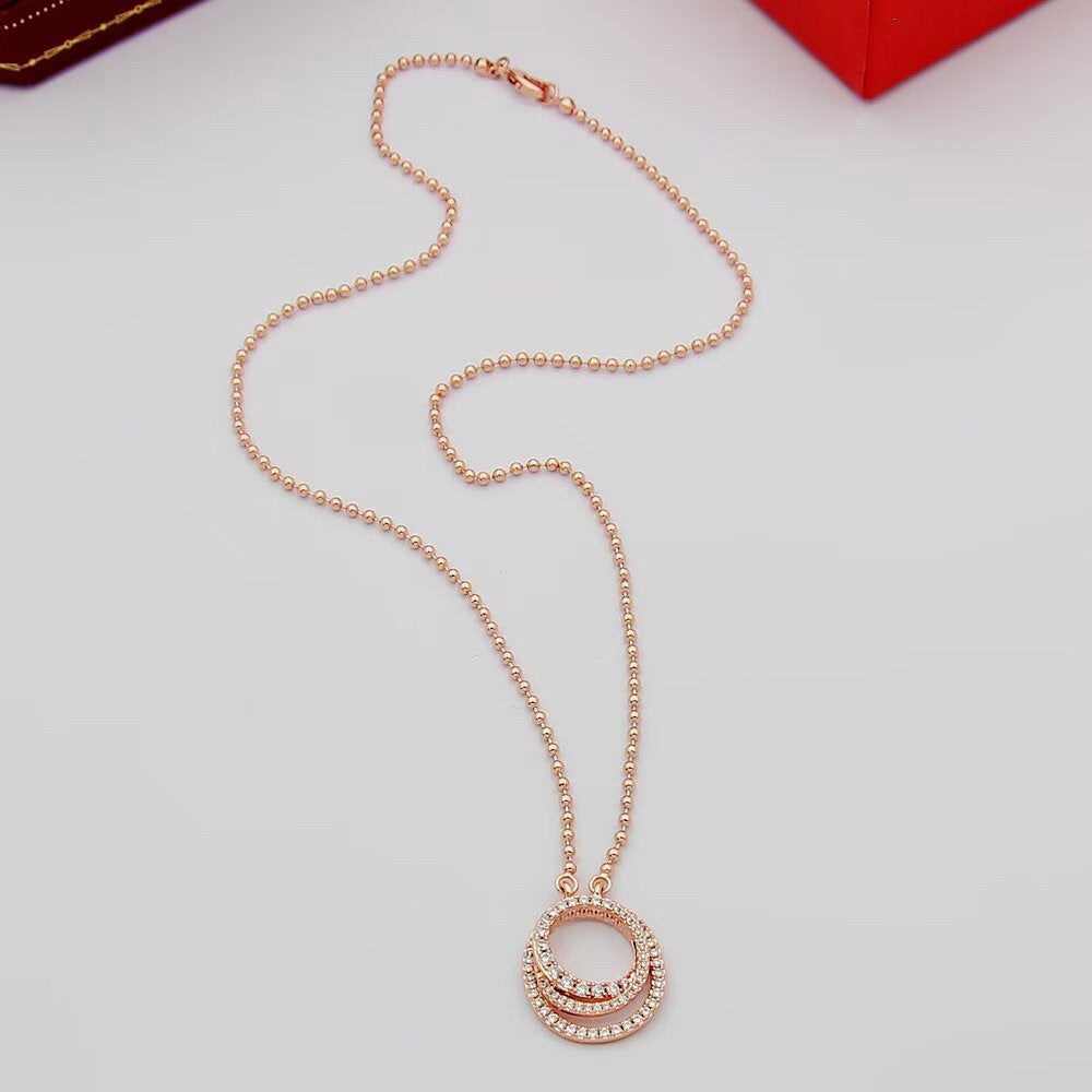[Rose Tomorrow]ETINCELLE  FULL DIAMOND NECKLACE