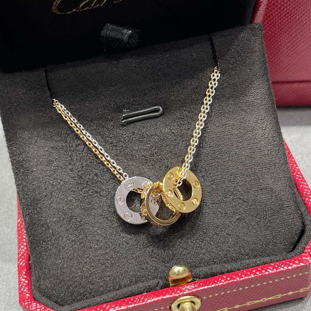 [Rose Tomorrow]LOVE 6 DIAMOND PENDANT NECKLACE
