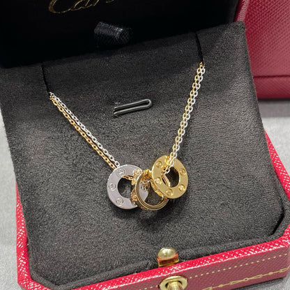 [Rose Tomorrow]LOVE 6 DIAMOND PENDANT NECKLACE