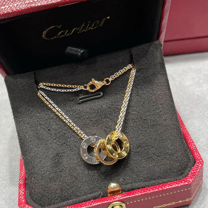 [Rose Tomorrow]LOVE 6 DIAMOND PENDANT NECKLACE