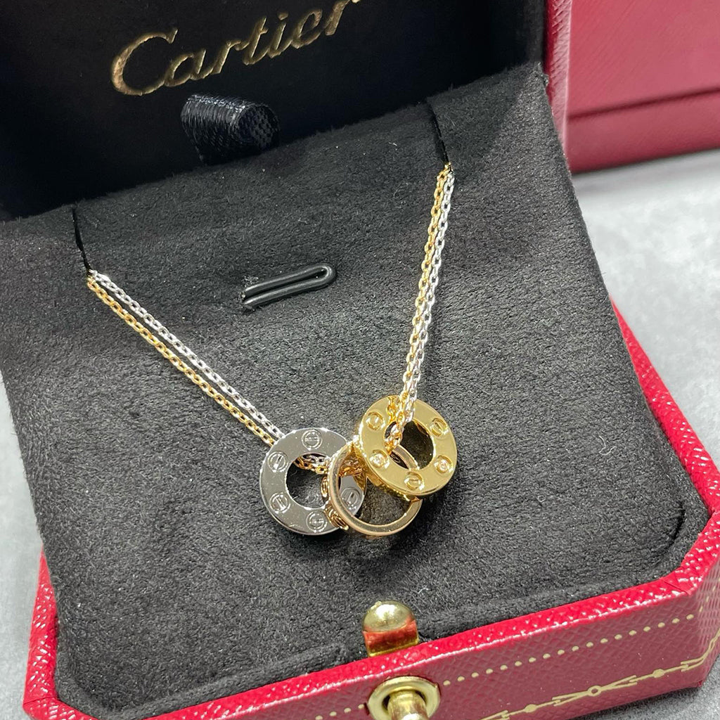 [Rose Tomorrow]LOVE 6 DIAMOND PENDANT NECKLACE