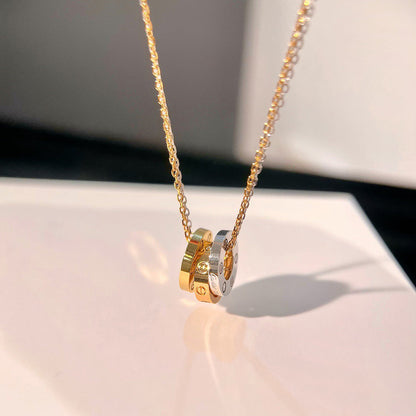 [Rose Tomorrow]LOVE 6 DIAMOND PENDANT NECKLACE