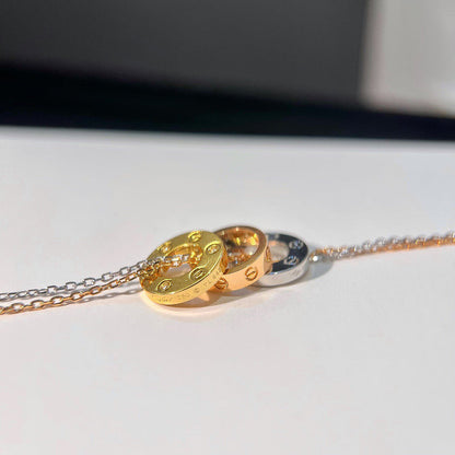 [Rose Tomorrow]LOVE 6 DIAMOND PENDANT NECKLACE