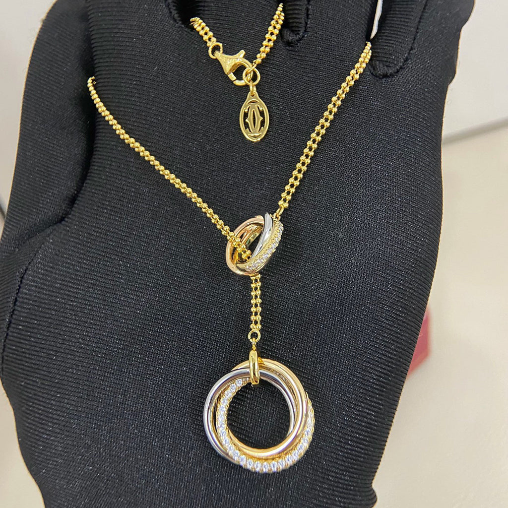 [Rose Tomorrow]TRINITY DIAMONDS NECKLACE