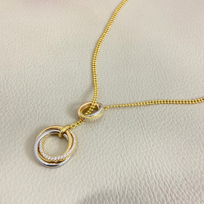 [Rose Tomorrow]TRINITY DIAMONDS NECKLACE