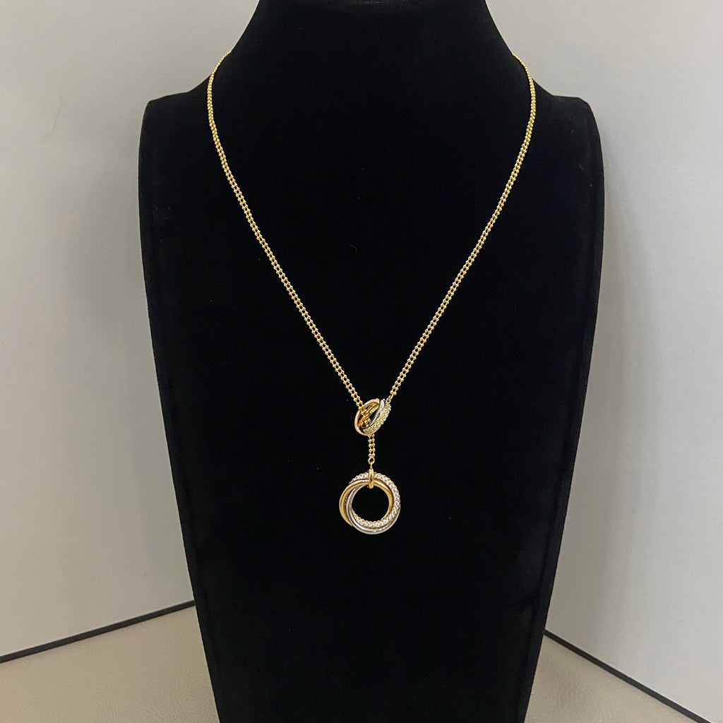 [Rose Tomorrow]TRINITY DIAMONDS NECKLACE