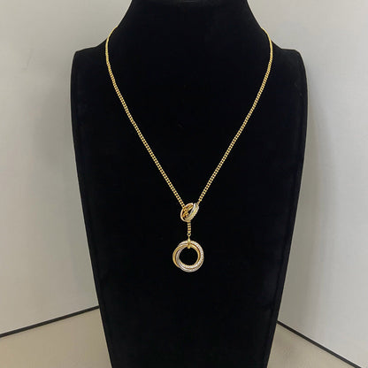 [Rose Tomorrow]TRINITY DIAMONDS NECKLACE