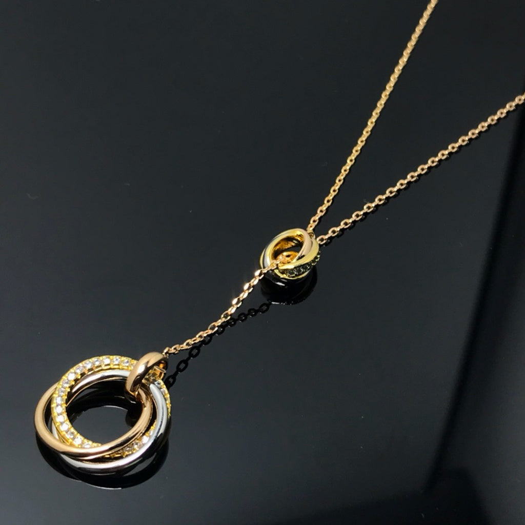 [Rose Tomorrow]TRINITY DIAMONDS NECKLACE