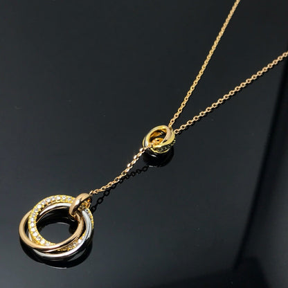 [Rose Tomorrow]TRINITY DIAMONDS NECKLACE