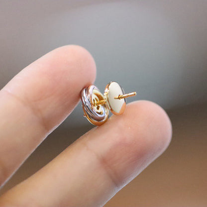 [Rose Tomorrow]TRINITY STUD DIAMOND EARRINGS