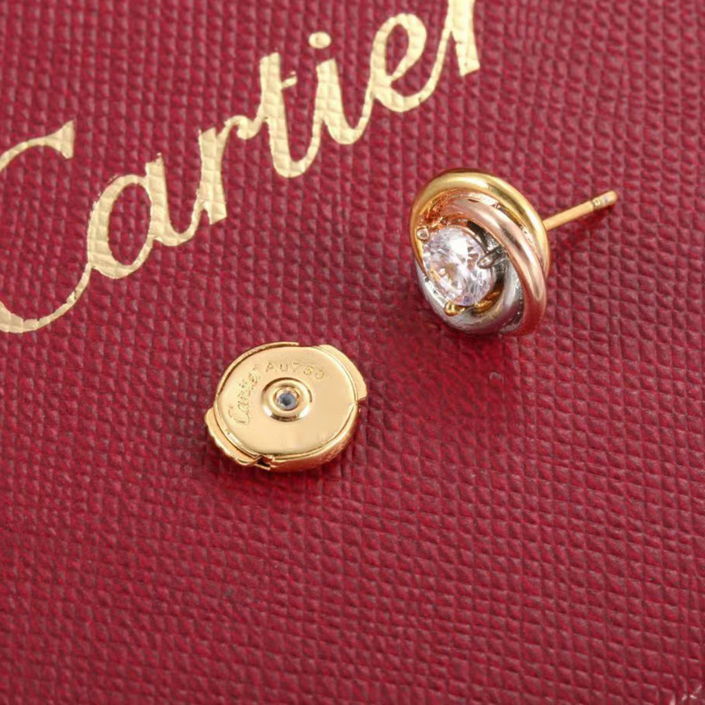 [Rose Tomorrow]TRINITY STUD DIAMOND EARRINGS