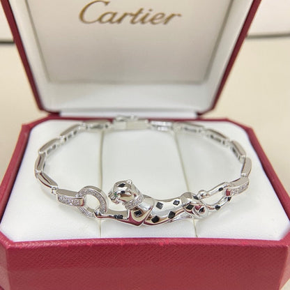 [Rose Tomorrow]PANTHERE HALF DIAMOND ON CHAIN BRACELET