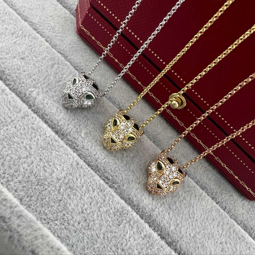 [Rose Tomorrow]PANTHERE FULL DIAMOND NECKLACE