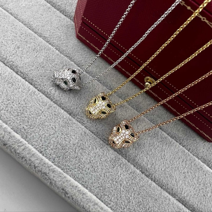 [Rose Tomorrow]PANTHERE FULL DIAMOND NECKLACE