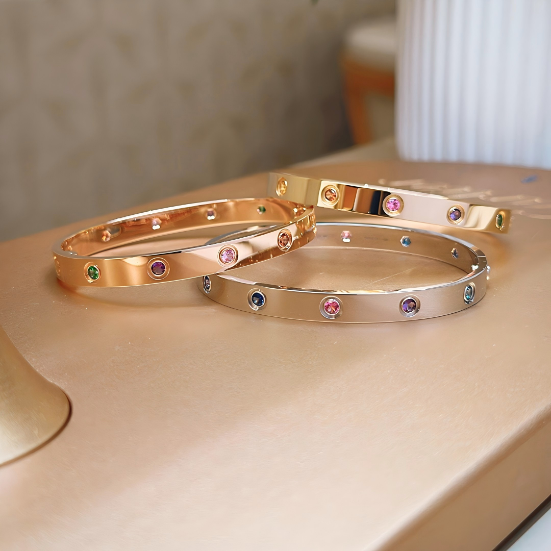 [Rose Tomorrow]2026 RAINBOW LOVE BRACELET 6.1MM  10 DIAMONDS
